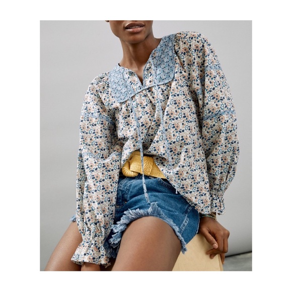 Anthropologie Tops - Anthropologie Othilia Laura Peasant Blouse